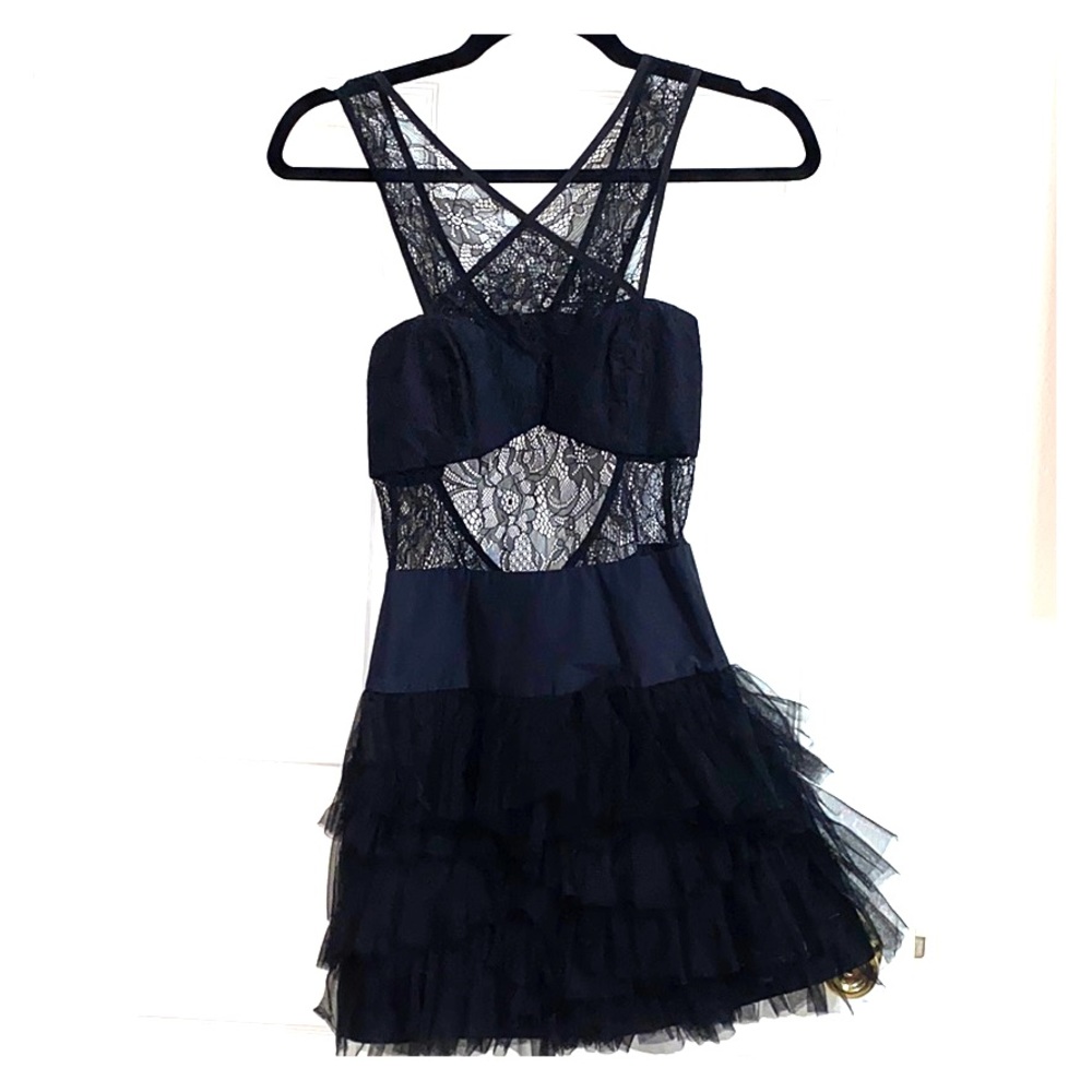 BCBGeneration Lace Tulle dress